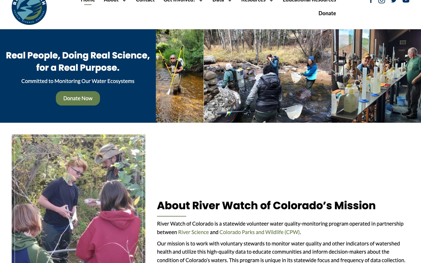 Colorado River Watch website